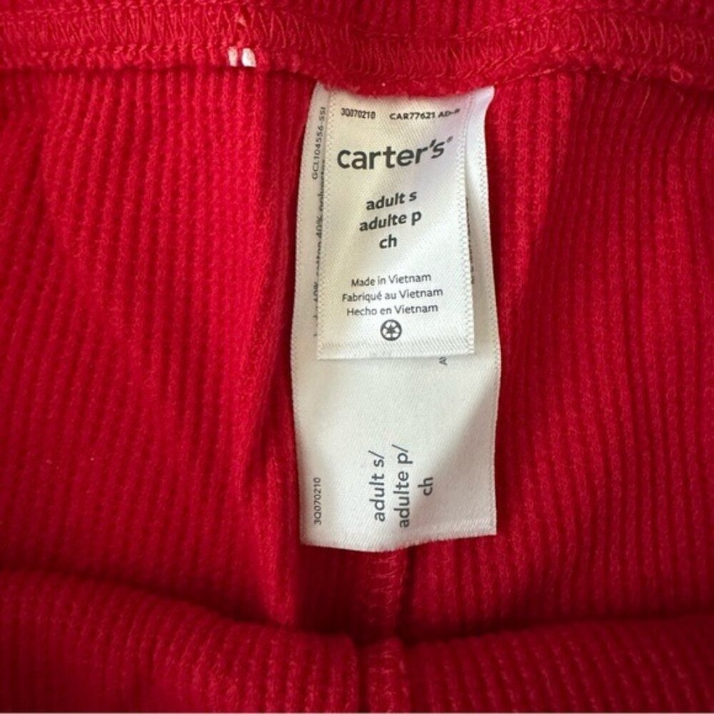 Carter’s Adult 2-Piece Candy Cane Thermal Pajamas Size S - Picture 14 of 16